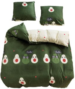 Pościel 200x220 bawełna satynowa dwustronna GierekHoff gruba 3 części GH 3071 awokado 7