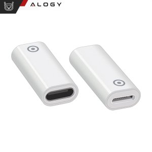 Adapter Alogy Pencil Charger do rysika USB-C Lightning do Apple Pen umożliwiający ładowanie kablem Biały 11