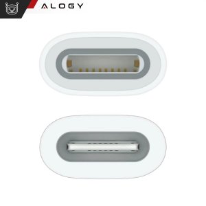 Adapter Alogy Pencil Charger do rysika USB-C Lightning do Apple Pen umożliwiający ładowanie kablem Biały 12