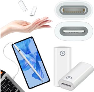 Adapter Alogy Pencil Charger do rysika USB-C Lightning do Apple Pen umożliwiający ładowanie kablem Biały 15