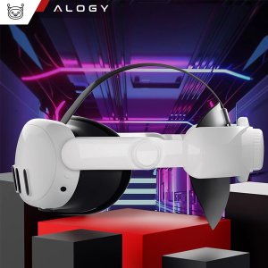 Regulowana Opaska Pasek wymienny do Meta Quest 3 Alogy Elite Strap Biały 2