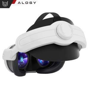 Regulowana Opaska Pasek wymienny do Meta Quest 3 Alogy Elite Strap Biały 4
