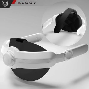Regulowana Opaska Pasek wymienny do Meta Quest 3 Alogy Elite Strap Biały 5