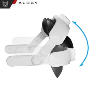 Regulowana Opaska Pasek wymienny do Meta Quest 3 Alogy Elite Strap Biały 7