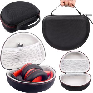 Etui ochronne na słuchawki do JBL Tune 600/510/500/460/450 Alogy Hard Case obudowa ochronna na zamek Czarne 1