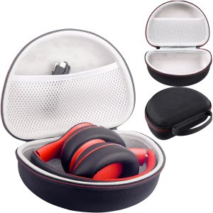 Etui ochronne na słuchawki do JBL Tune 600/510/500/460/450 Alogy Hard Case obudowa ochronna na zamek Czarne 14