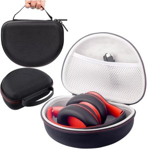 Etui ochronne na słuchawki do JBL Tune 600/510/500/460/450 Alogy Hard Case obudowa ochronna na zamek Czarne 16