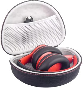 Etui ochronne na słuchawki do JBL Tune 600/510/500/460/450 Alogy Hard Case obudowa ochronna na zamek Czarne 18