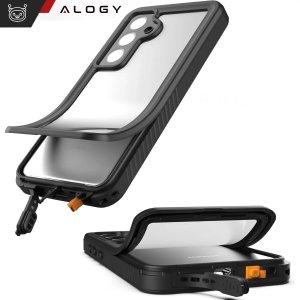Etui Wodoodporne Alogy HydroArmor IP68 Case z przezroczystym tyłem Pancerna obudowa 360 do MagSafe do Samsung Galaxy S24 FE 12