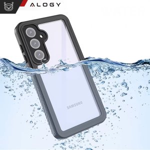 Etui Wodoodporne Alogy HydroArmor IP68 Case z przezroczystym tyłem Pancerna obudowa 360 do MagSafe do Samsung Galaxy S24 FE 3