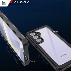 Etui Wodoodporne Alogy HydroArmor IP68 Case z przezroczystym tyłem Pancerna obudowa 360 do MagSafe do Samsung Galaxy S24 FE 4