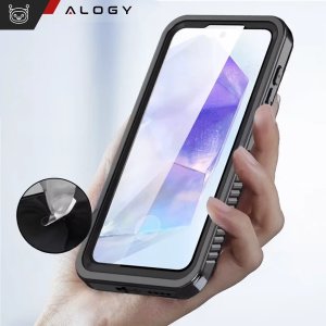 Etui Wodoodporne Alogy HydroArmor IP68 Case z przezroczystym tyłem Pancerna obudowa 360 do MagSafe do Samsung Galaxy S24 FE 5