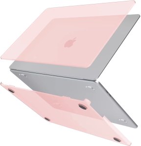 Etui do Apple Macbook Air 13.6 - M2/M3 2022/2023/2024/2025 Alogy AirGuard Elastyczna obudowa Matowa Przezroczysty Różowy 11