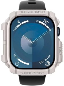 ETUI DO APPLE WATCH 10 (46MM) BEŻOWE DUNE BEIGE SPIGEN RUGGED ARMOR PRO 3