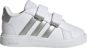 Buty dla dzieci adidas Grand Court 2.0 CF biało-srebrne GW6526 20 1