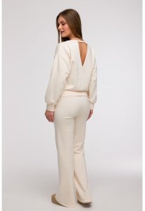 BeWear B293 Bluza z otwartymi plecami - waniliowa (kolor ecru, rozmiar L) 6