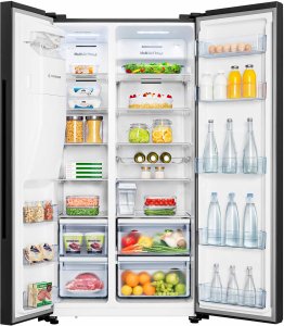 Hisense RS694N4GBE chłodziarko-zamrażarka otwierana obustronnie Wolnostojący 562 l E Czarny 3