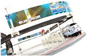 Tor Samochodowy + Auto Kolejka Pociąg 632 cm 110 elementów 5