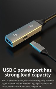 Kabel USB MicroConnect USB-A - USB-A Czarno-srebrny (USB3.0AAF20A) 2