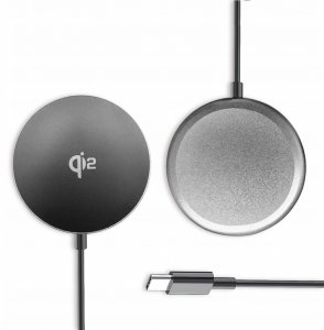 Ładowarka indukcyjna magnetyczna Wozinsky 15W bezprzewodowa Qi2  - czarna 3