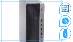 Komputer HP Elitedesk 800 G3 Sff Intel Core i5 16GB DDR4 256GB SSD DVD Windows 10 3