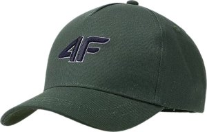 Czapka z daszkiem dla dzieci 4F U388 ciemna zieleń 4FJWSS25ACABU388 40S 1