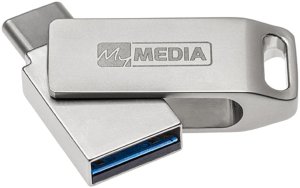 MyMedia MyDual USB 3.2 Gen 1, 64GB, 69270, srebrny, 69270, USB A / USB C, z obrotową osłoną 1
