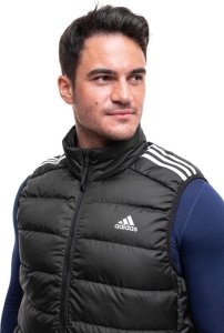 Kamizelka męska adidas Essentials 3-Stripes Light Down czarna HZ5728 S 3