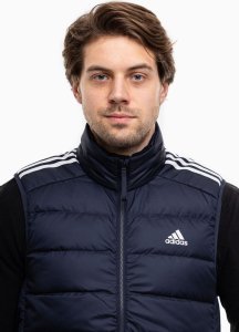 Kamizelka męska adidas Essentials 3-Stripes Light Down granatowa IK3210 L 3