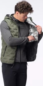 Męska kamizelka pikowana z kapturem Elbrus Huel Vest Primaloft rozmiar L 3