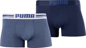 Bokserki męskie Puma Placed Logo Boxer 2P denim 906519 05 S 1