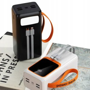 POWER BANK DENMEN BATERIA AWARYJNA 30000mAh BIAŁY DP31 USB + TYP-C 5