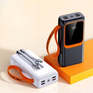 POWER BANK DENMEN BATERIA AWARYJNA 30000mAh BIAŁY DP31 USB + TYP-C 9