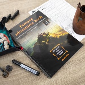Ksiêga RPG: Fantasy Adventures Book A4 (siatka kwadratowa) 7