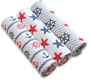 Pielucha tetra 3 szt. 60/80 Zestaw 2 CH-1846 Ega Kids 1