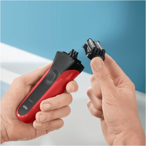 Golarka Braun Braun Series 3 300s, Foil shaver, 2 SensoFoil, Black, Red, LED, Battery, Nickel-Metal Hydride (NiMH) 4
