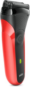 Golarka Braun Braun Series 3 300s, Foil shaver, 2 SensoFoil, Black, Red, LED, Battery, Nickel-Metal Hydride (NiMH) 5