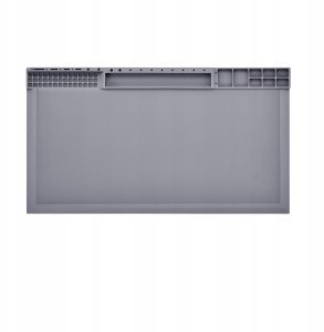 Techrebal Mata SIlikonowa 38x21cm do Lutowania Antystatyczna + Trzecia Ręka z Lupą Topnik Kalafonia Pasta Lutownicza 2