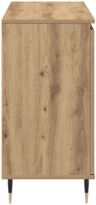 vidaXL Komoda Dąb Artisan Płyta wiórowa, okleina dębowa Średnia Komoda 7