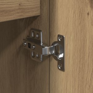 vidaXL Komoda Dąb Artisan Płyta wiórowa, okleina dębowa Średnia Komoda 9