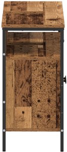 vidaXL Szafka umywalkowa Stare drewno metal 7