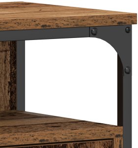 vidaXL Szafka umywalkowa Stare drewno metal 10