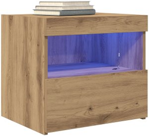 vidaXL Szafka nocna Dąb rzemieślniczy Średnia 3