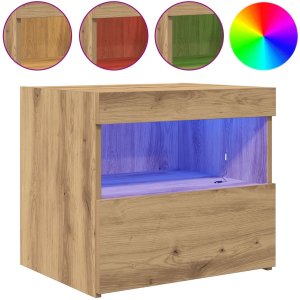 vidaXL Szafka nocna Dąb rzemieślniczy Średnia 4