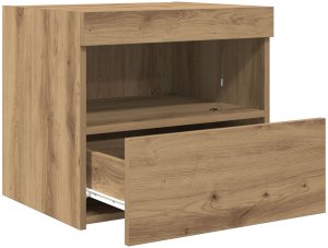 vidaXL Szafka nocna Dąb rzemieślniczy Średnia 7