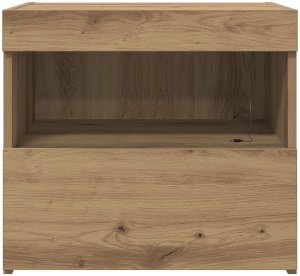 vidaXL Szafka nocna Dąb rzemieślniczy Średnia 8