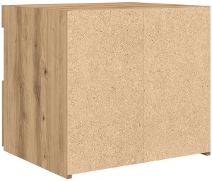 vidaXL Szafka nocna Dąb rzemieślniczy Średnia 10