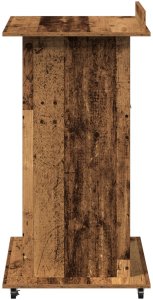 vidaXL Mówca Stare drewno Średni Stół roboczy 6