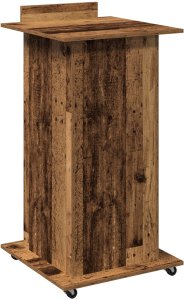 vidaXL Mówca Stare drewno Średni Stół roboczy 7