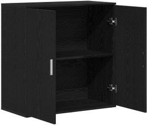 vidaXL Szafka Czarna okleina Drewno inżynierskie Średnia Szafka 5